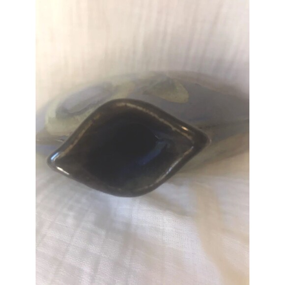Magnum 7” Pottery Flounder Vase, Unique Abstract. Signed And Dated By The Artist - Picture 4 of 4